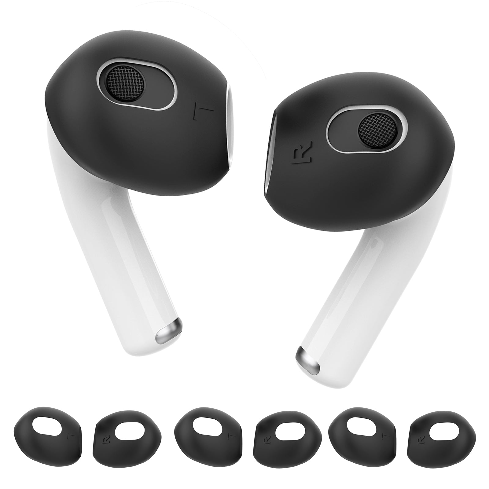 AHASTYLE PT76-3 Silicone Ear Cover for Apple AirPods 3 Slim Ear Hooks 3 Pairs Ultra-Thin Ear Tips AHASTYLE PT76-3 Silicone Ear Cover for Apple AirPods 3 Slim Ear Hooks 3 Pairs Ultra-Thin Ear Tips
